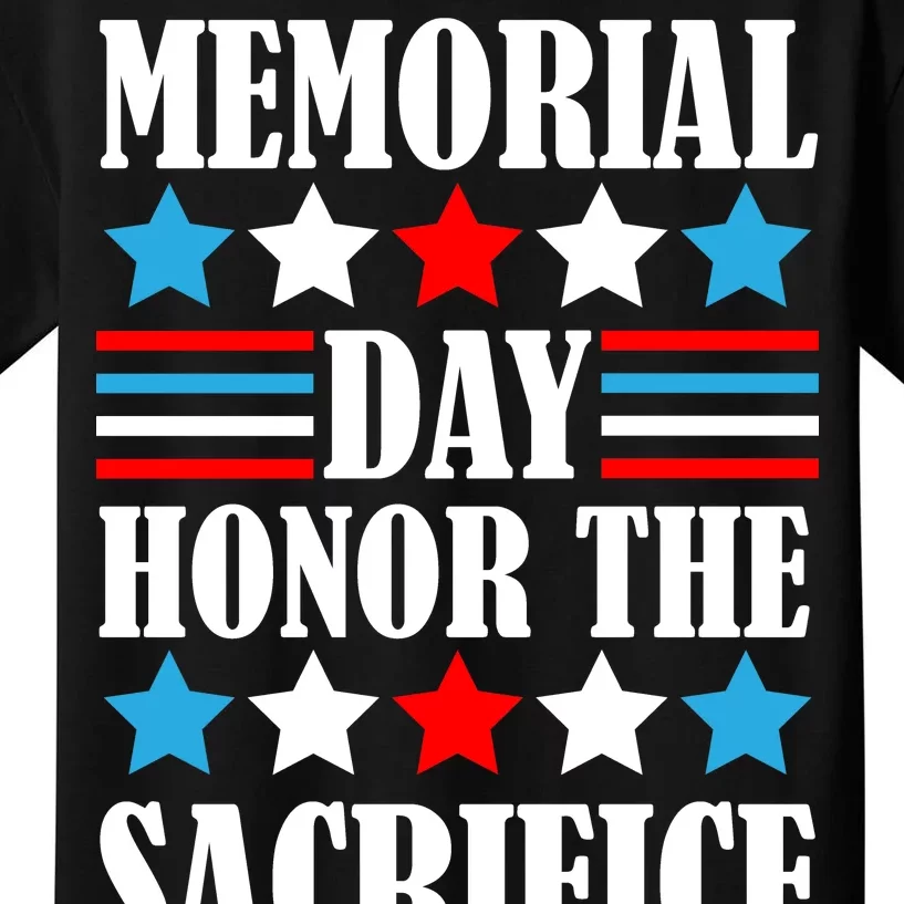 Memorial Day Honor The Sacrifice Kids T-Shirt