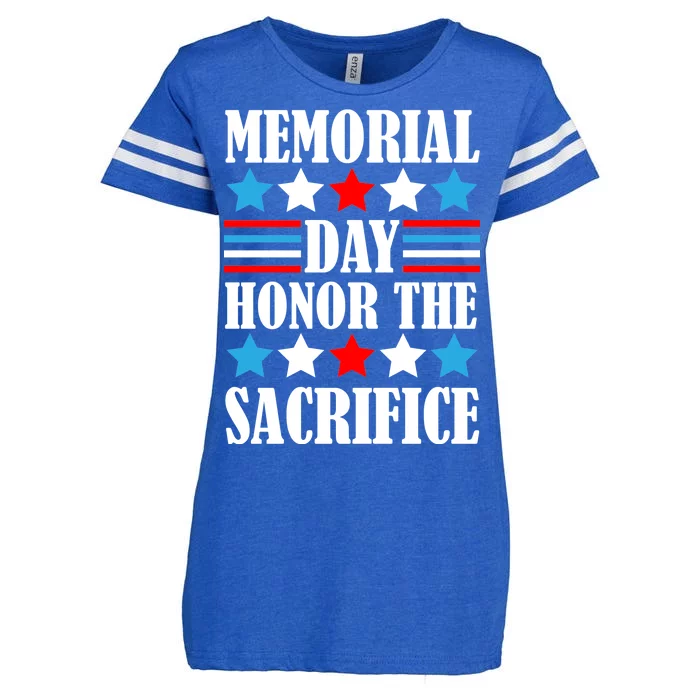 Memorial Day Honor The Sacrifice Enza Ladies Jersey Football T-Shirt