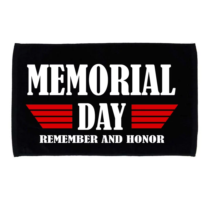 Memorial Day Remember And Honor Microfiber Hand Towel