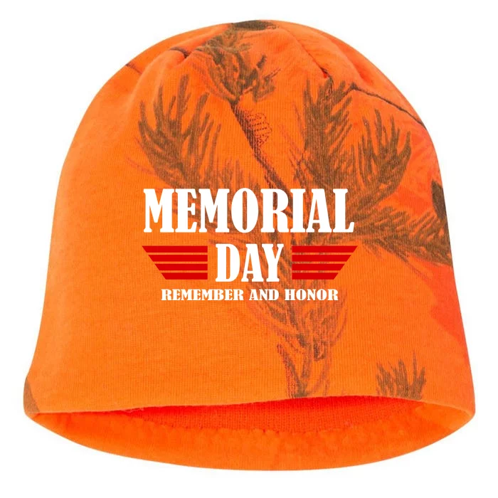 Memorial Day Remember And Honor Kati - Camo Knit Beanie