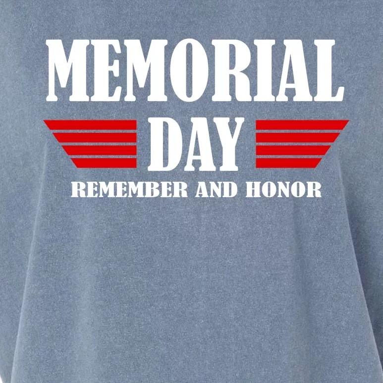 Memorial Day Remember And Honor Garment-Dyed Women's Muscle Tee