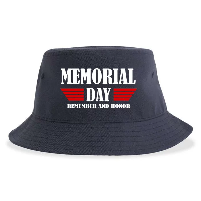 Memorial Day Remember And Honor Sustainable Bucket Hat