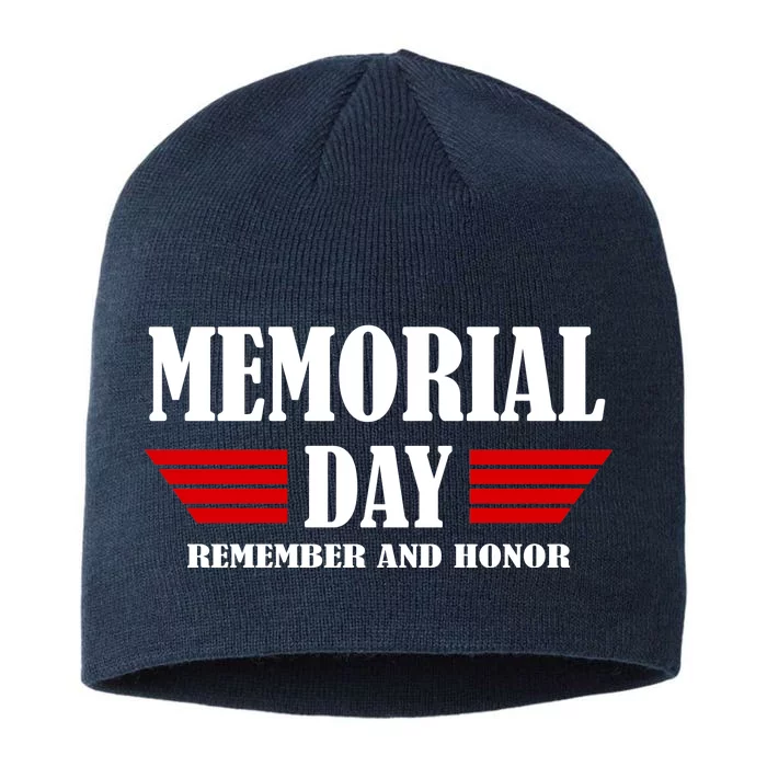 Memorial Day Remember And Honor 8 1/2in Sustainable Knit Beanie