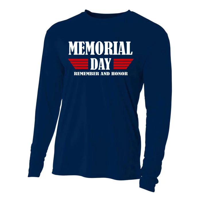 Memorial Day Remember And Honor Cooling Performance Long Sleeve Crew