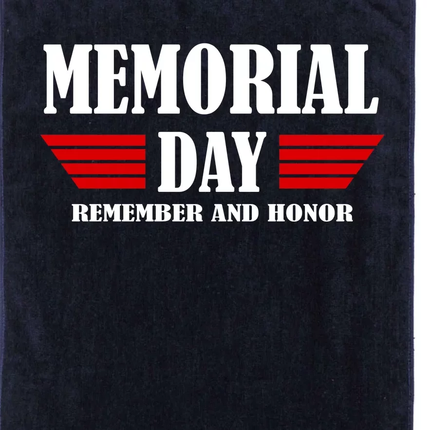 Memorial Day Remember And Honor Platinum Collection Golf Towel