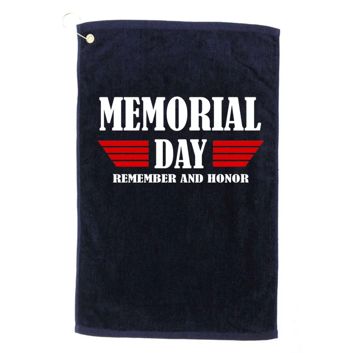 Memorial Day Remember And Honor Platinum Collection Golf Towel