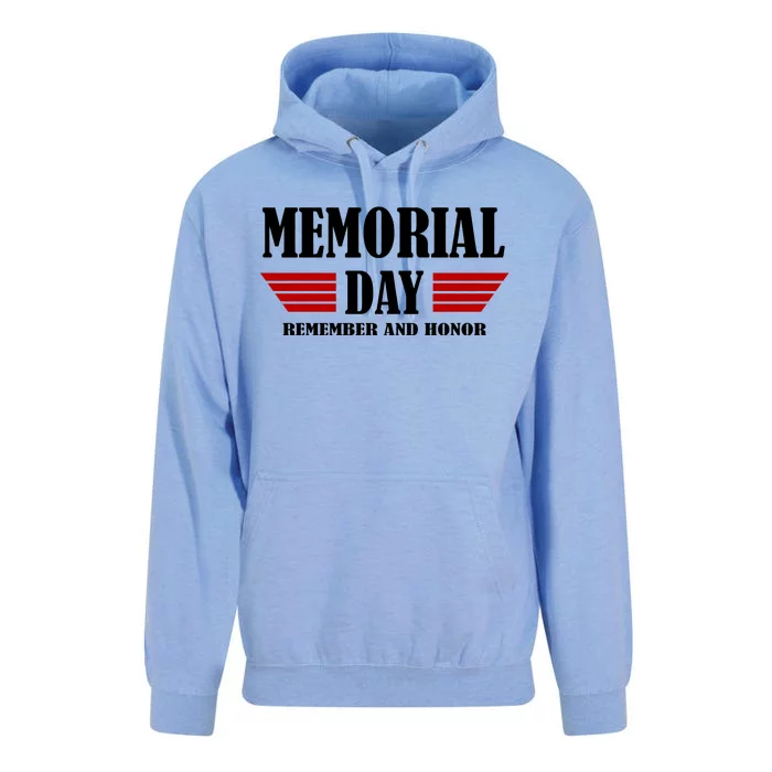 Memorial Day Remember And Honor Unisex Surf Hoodie