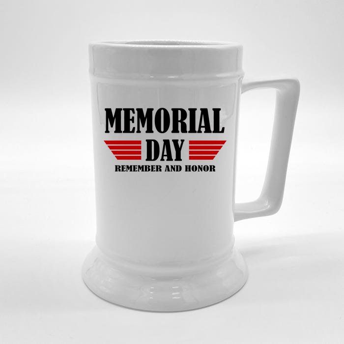 Memorial Day Remember And Honor Front & Back Beer Stein