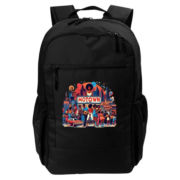 Motown Era Nostalgic Music Design Daily Commute Backpack