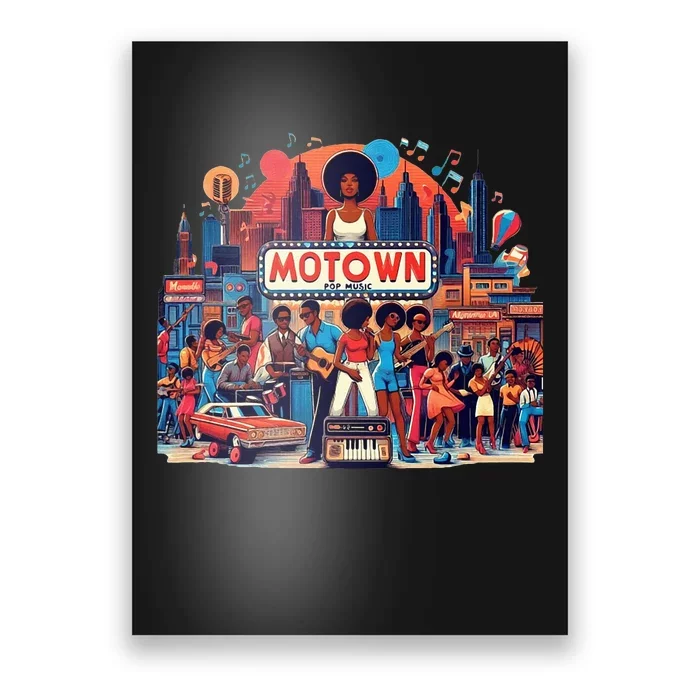 Motown Era Nostalgic Music Design Poster