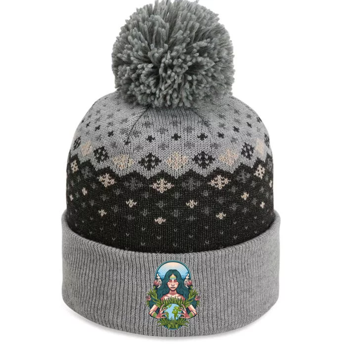 Mother Earth Native American Earth Day The Baniff Cuffed Pom Beanie