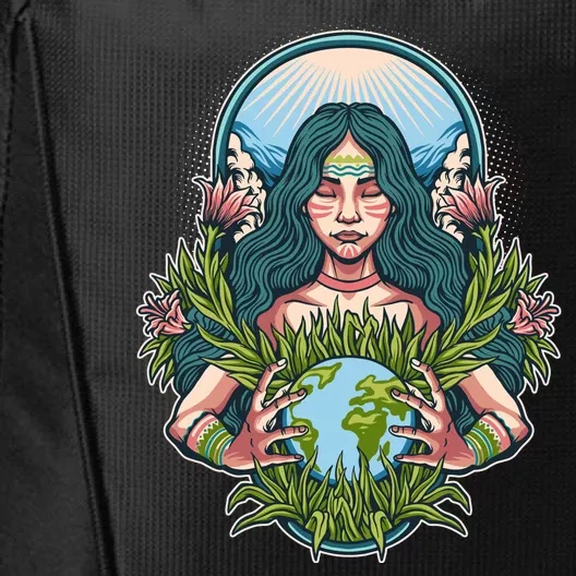 Mother Earth Native American Earth Day City Backpack