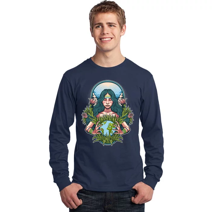 Mother Earth Native American Earth Day Tall Long Sleeve T-Shirt