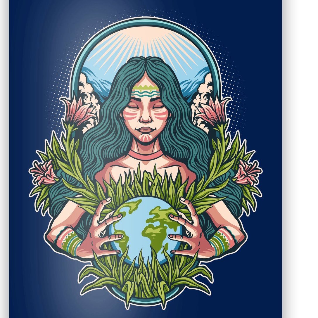 Mother Earth Native American Earth Day Poster | TeeShirtPalace