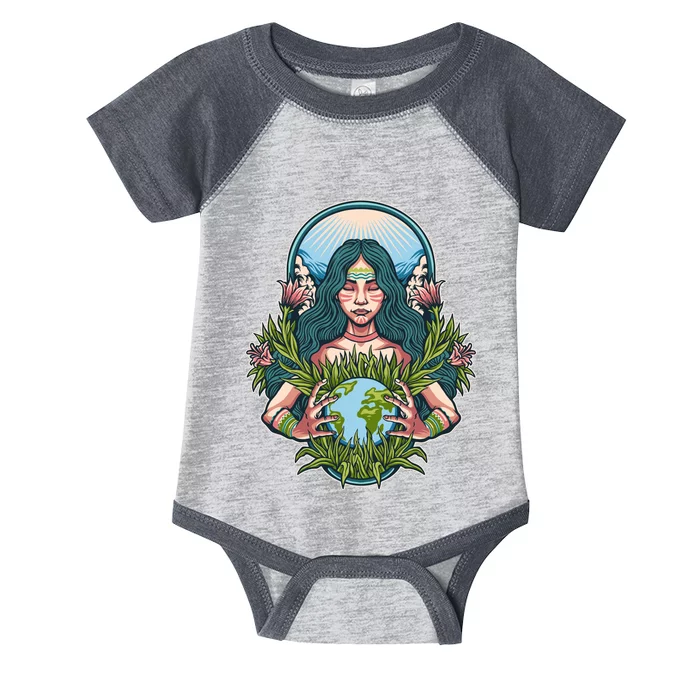 Mother Earth Native American Earth Day Infant Baby Jersey Bodysuit