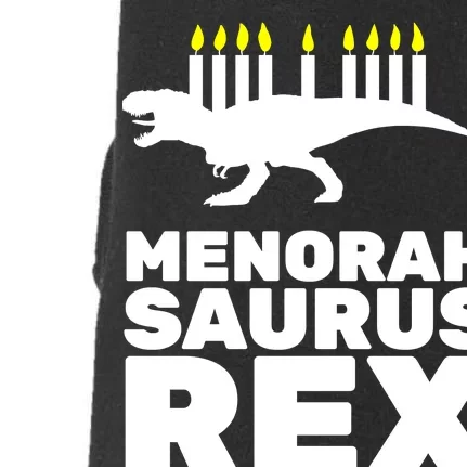 Menorah Saurus Rex Doggie 3-End Fleece Hoodie