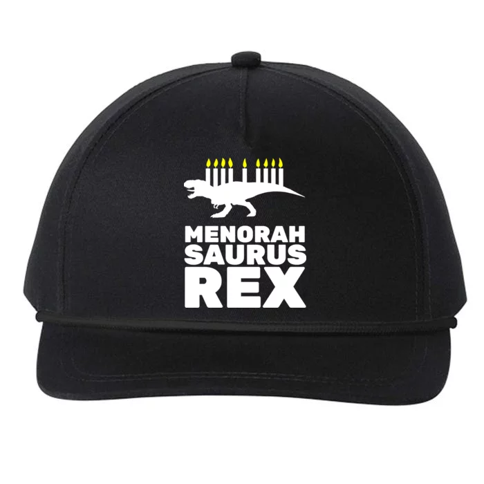 Menorah Saurus Rex Snapback Five-Panel Rope Hat