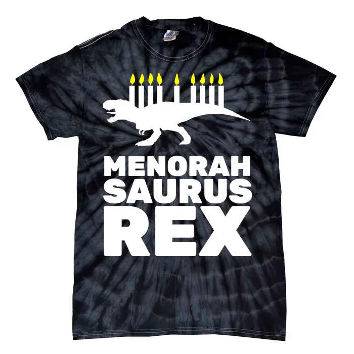 Menorah Saurus Rex Tie-Dye T-Shirt