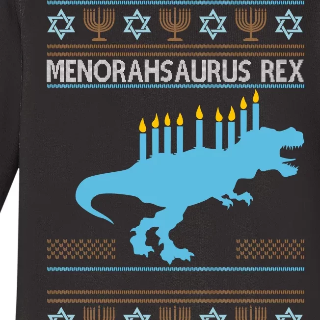 Menorahsaurus Rex Baby Long Sleeve Bodysuit