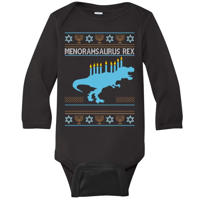 Menorahsaurus Rex Baby Long Sleeve Bodysuit