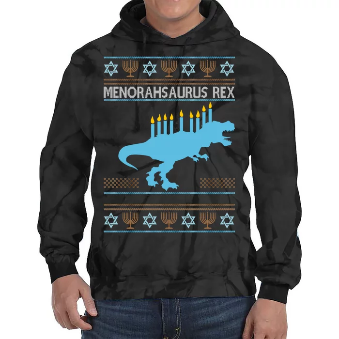 Menorahsaurus Rex Tie Dye Hoodie