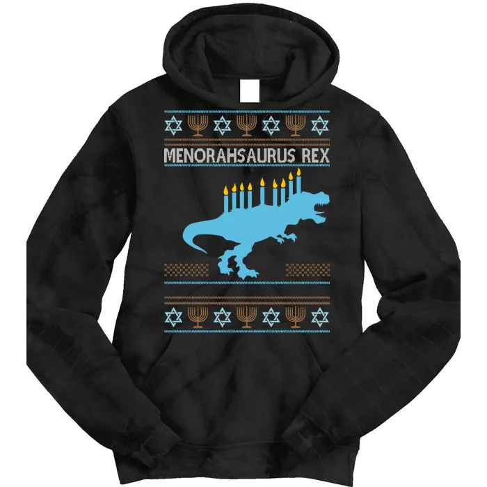 Menorahsaurus Rex Tie Dye Hoodie