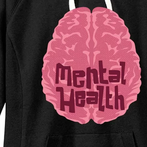 Mental Health Awareness Brain Women's Fleece Hoodie