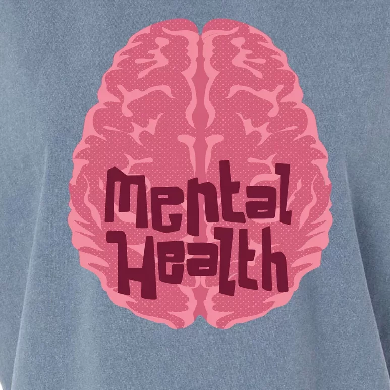 Mental Health Awareness Brain Garment-Dyed Women's Muscle Tee