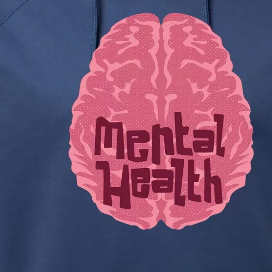 Mental Health Awareness Brain Performance Fleece Hoodie