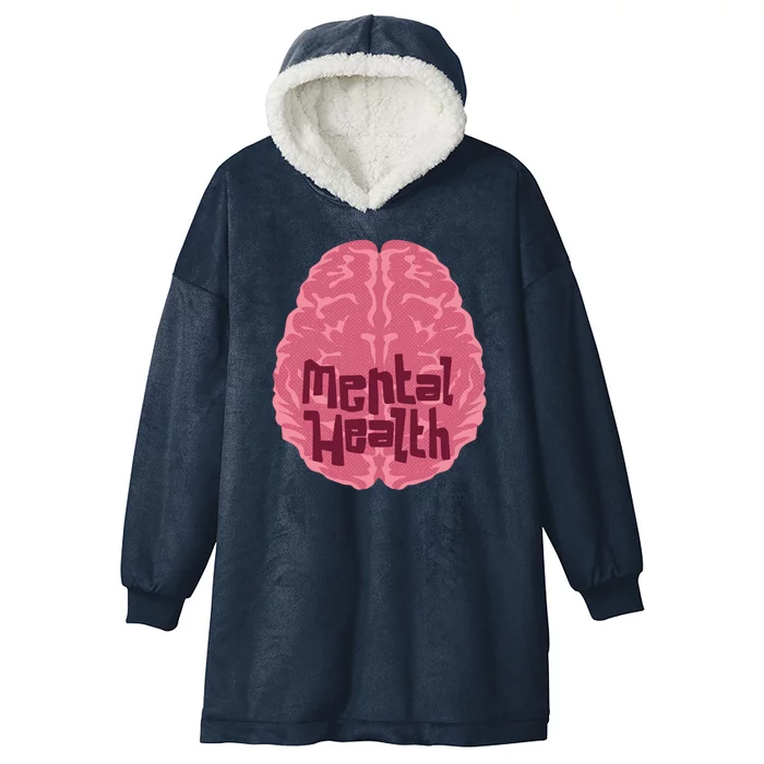 Mental Health Awareness Brain Hooded Wearable Blanket