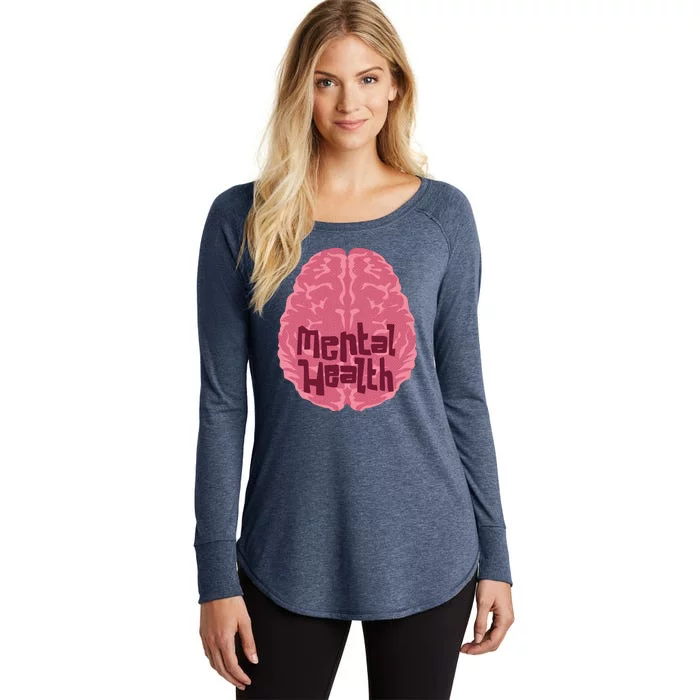 Mental Health Awareness Brain Women's Perfect Tri Tunic Long Sleeve Shirt