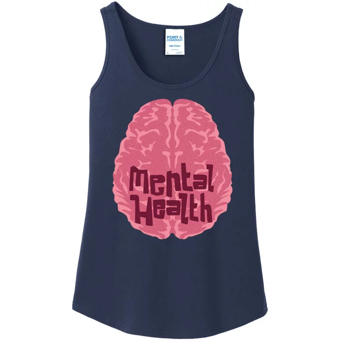 Mental Health Awareness Brain Ladies Essential Tank