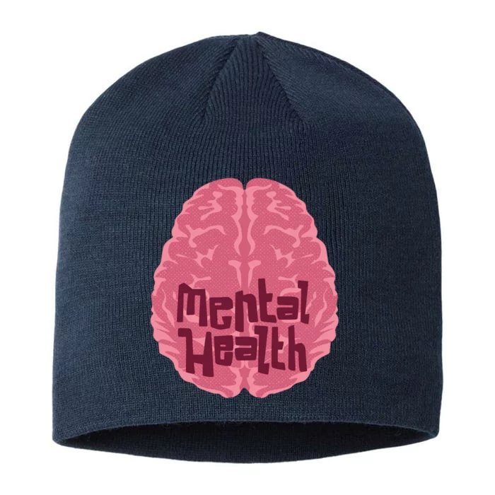 Mental Health Awareness Brain 8 1/2in Sustainable Knit Beanie