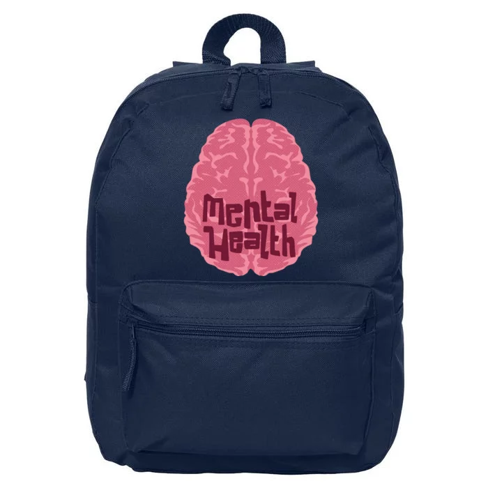 Mental Health Awareness Brain 16 in Basic Backpack