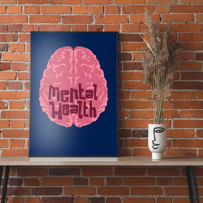 Mental Health Awareness Brain Poster