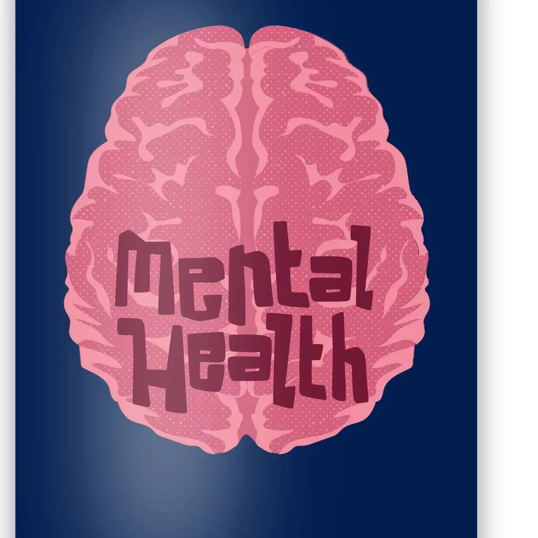 Mental Health Awareness Brain Poster