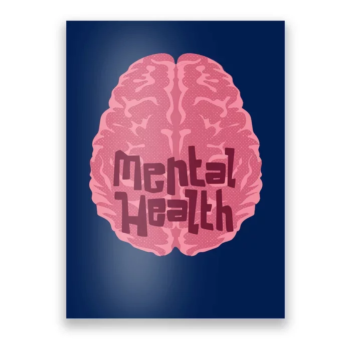 Mental Health Awareness Brain Poster