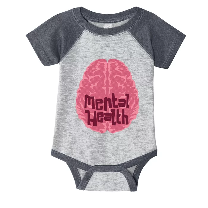 Mental Health Awareness Brain Infant Baby Jersey Bodysuit