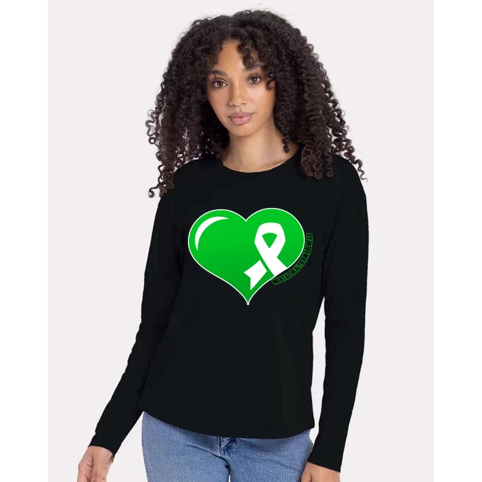 Mental Health Awareness Heart Womens Cotton Relaxed Long Sleeve T-Shirt