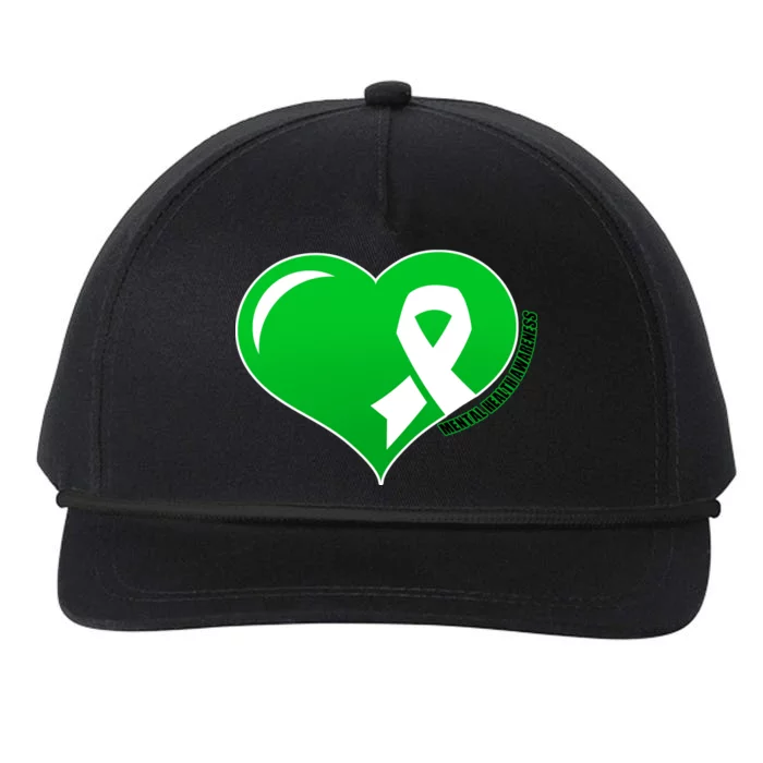 Mental Health Awareness Heart Snapback Five-Panel Rope Hat