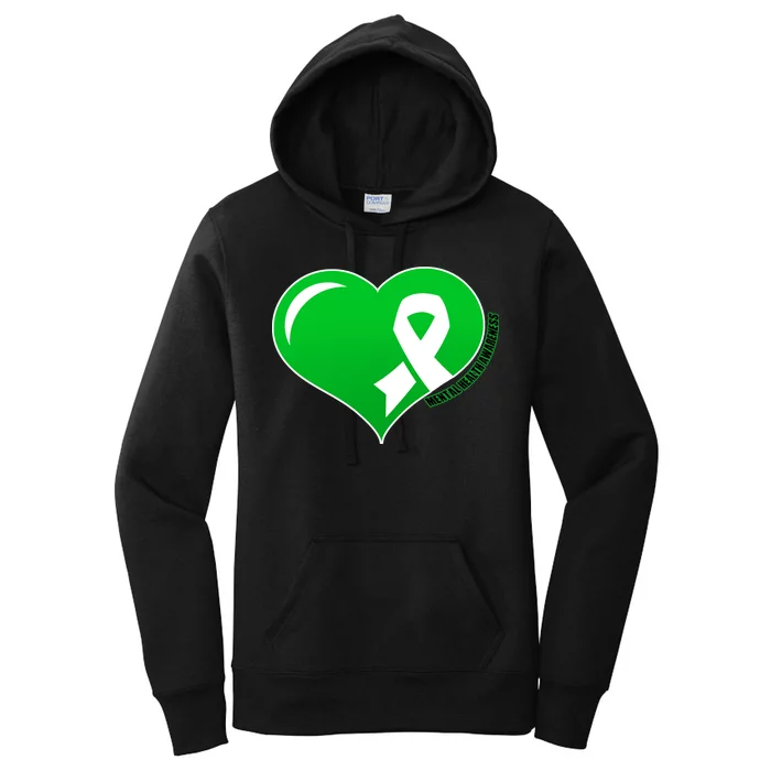 Mental Health Awareness Heart Women's Pullover Hoodie