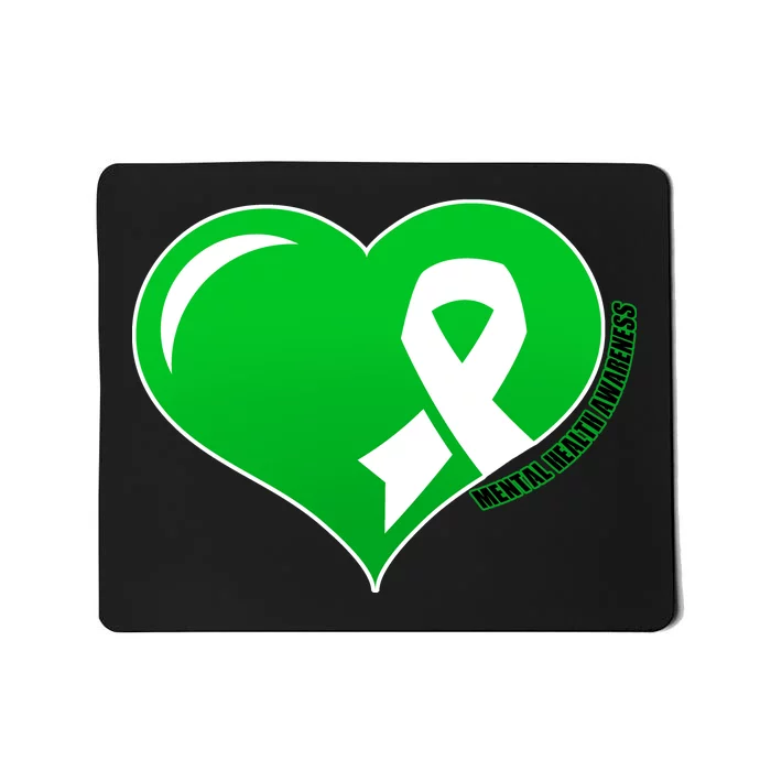 Mental Health Awareness Heart Mousepad