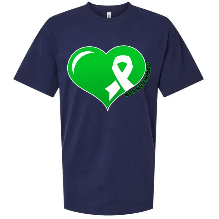 Mental Health Awareness Heart Sueded Cloud Jersey T-Shirt