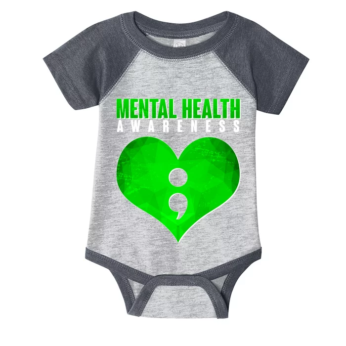 Mental Health Awareness Semicolon Infant Baby Jersey Bodysuit