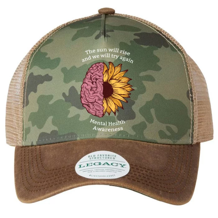 Mental Health Awareness Sun Will Rise Legacy Tie Dye Trucker Hat