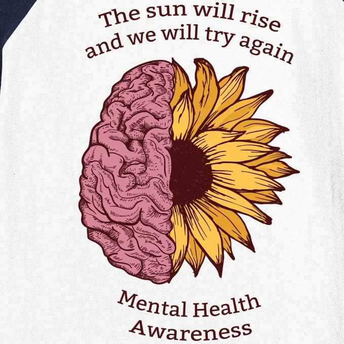 Mental Health Awareness Sun Will Rise Baseball Sleeve Shirt