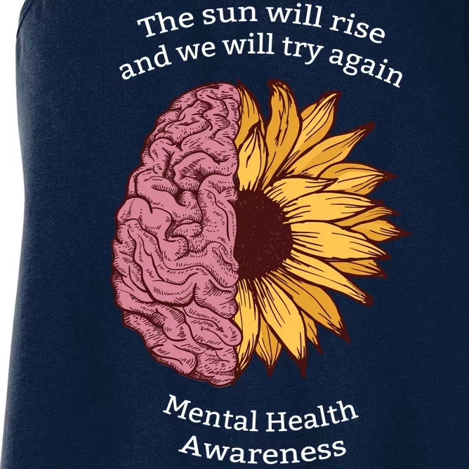 Mental Health Awareness Sun Will Rise Women's Racerback Tank