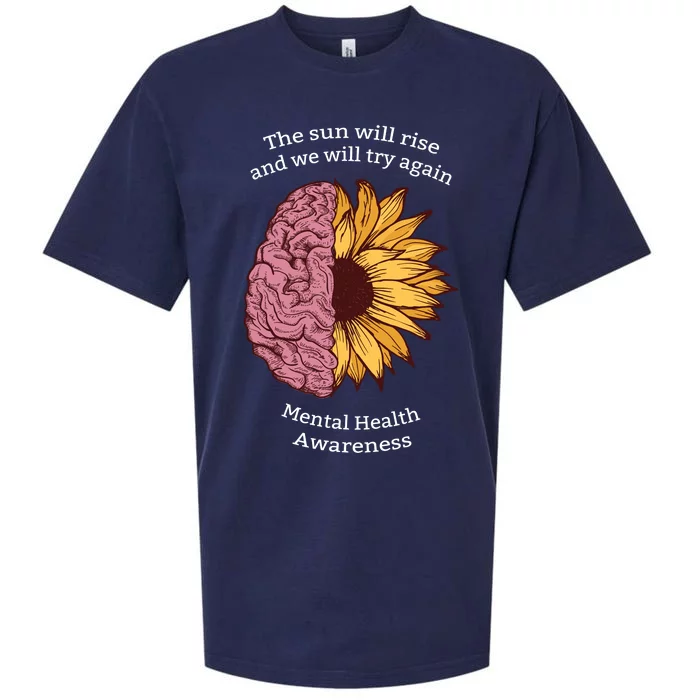 Mental Health Awareness Sun Will Rise Sueded Cloud Jersey T-Shirt