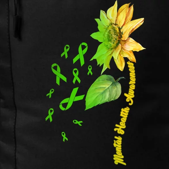 Mental Health Awareness Sunflower Ribbon Daily Commute Backpack