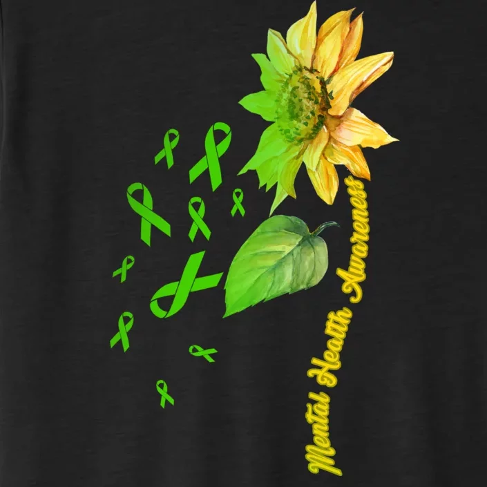 Mental Health Awareness Sunflower Ribbon ChromaSoft Performance T-Shirt